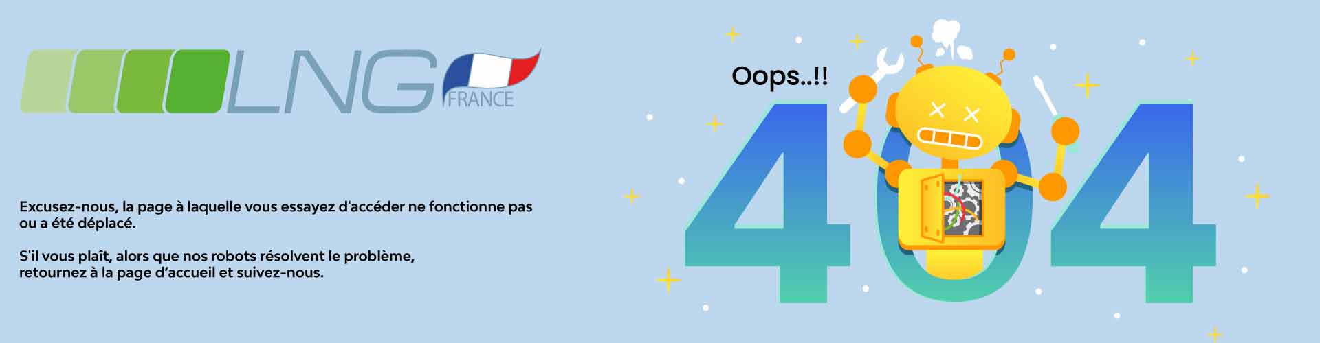 Page d'erreur 404 LNG France
